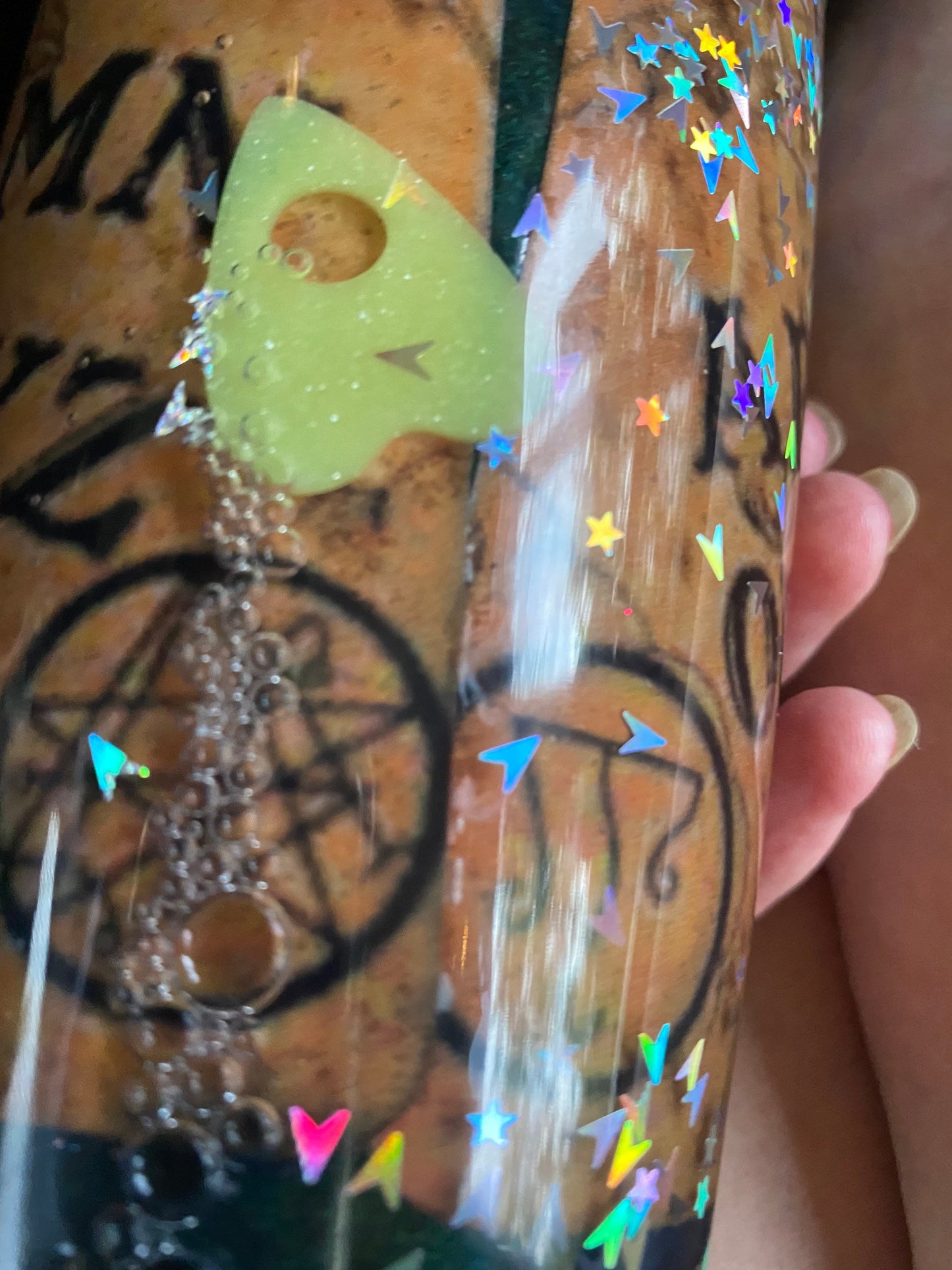 Ouija Board Cup with Floating Planchette