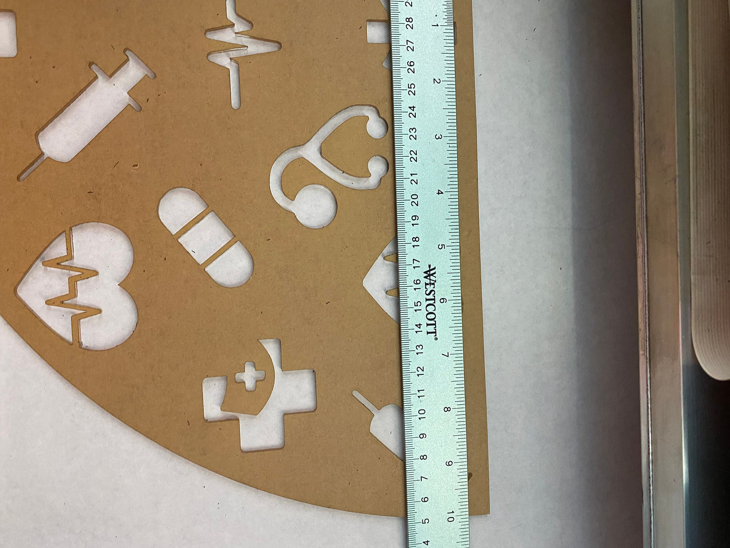 Reusable acrylic bleaching sleeve stencil nurses