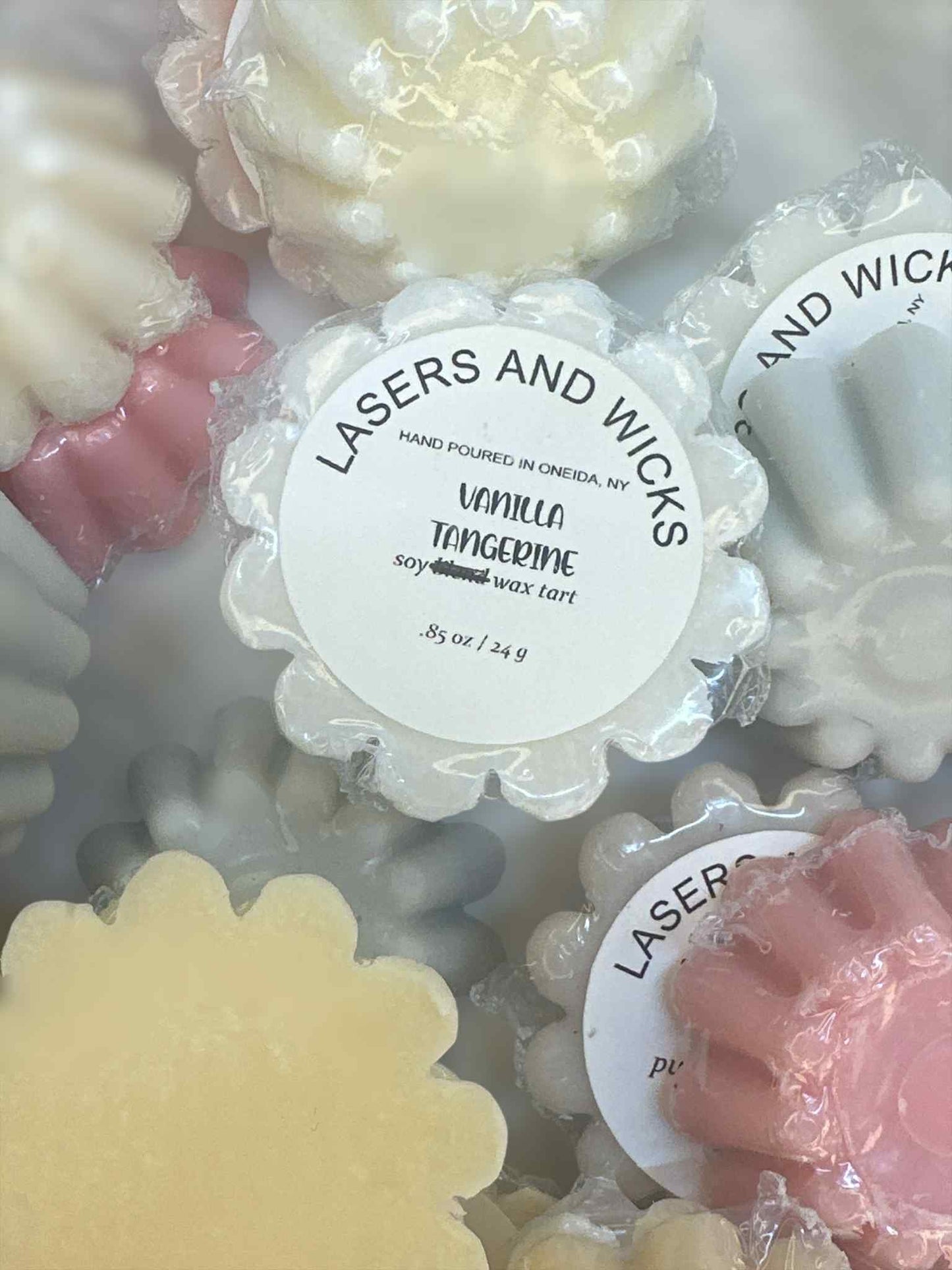 Wax Melt Tart- Vanilla Tangerine