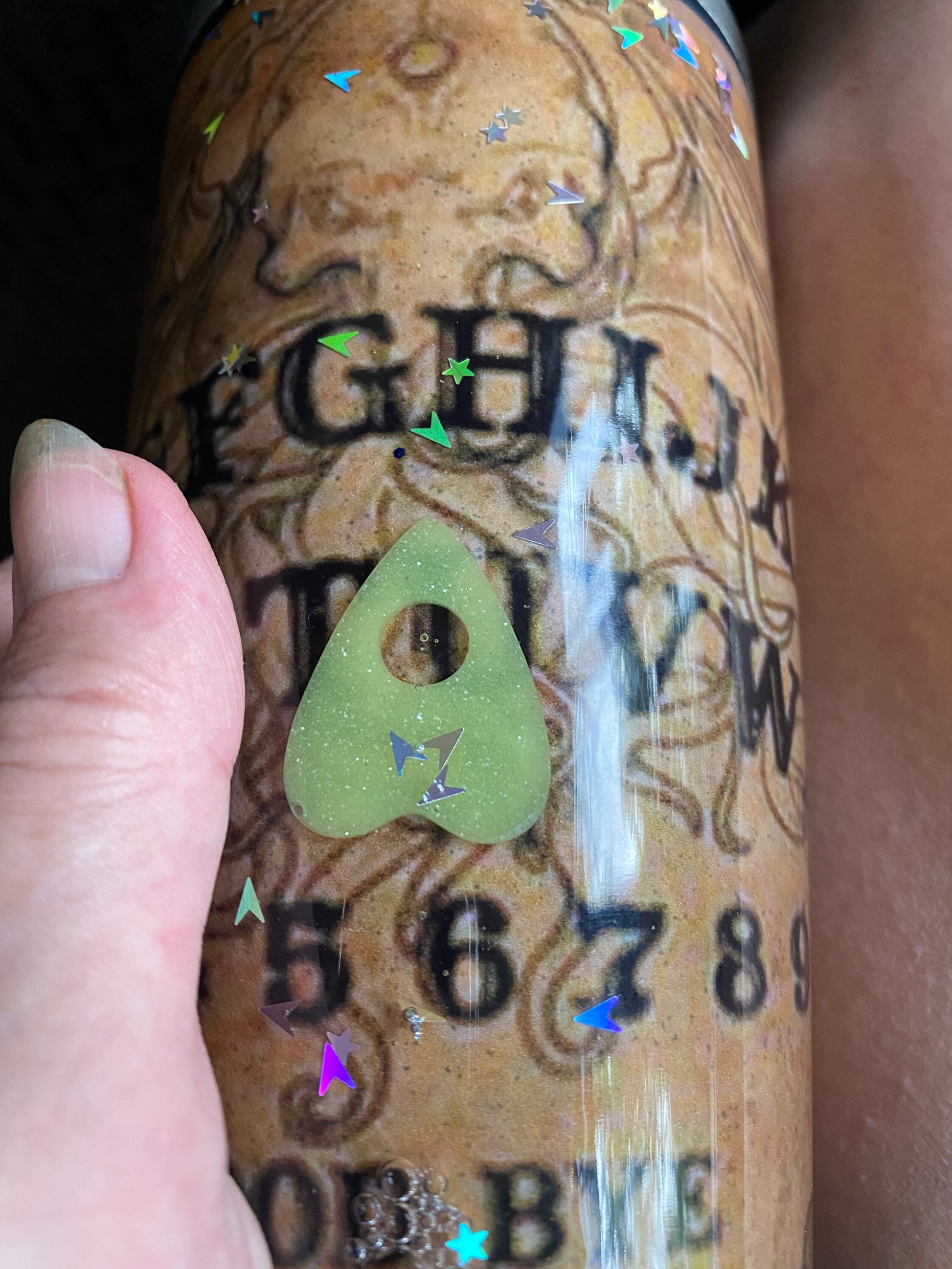 Ouija Board Cup with Floating Planchette