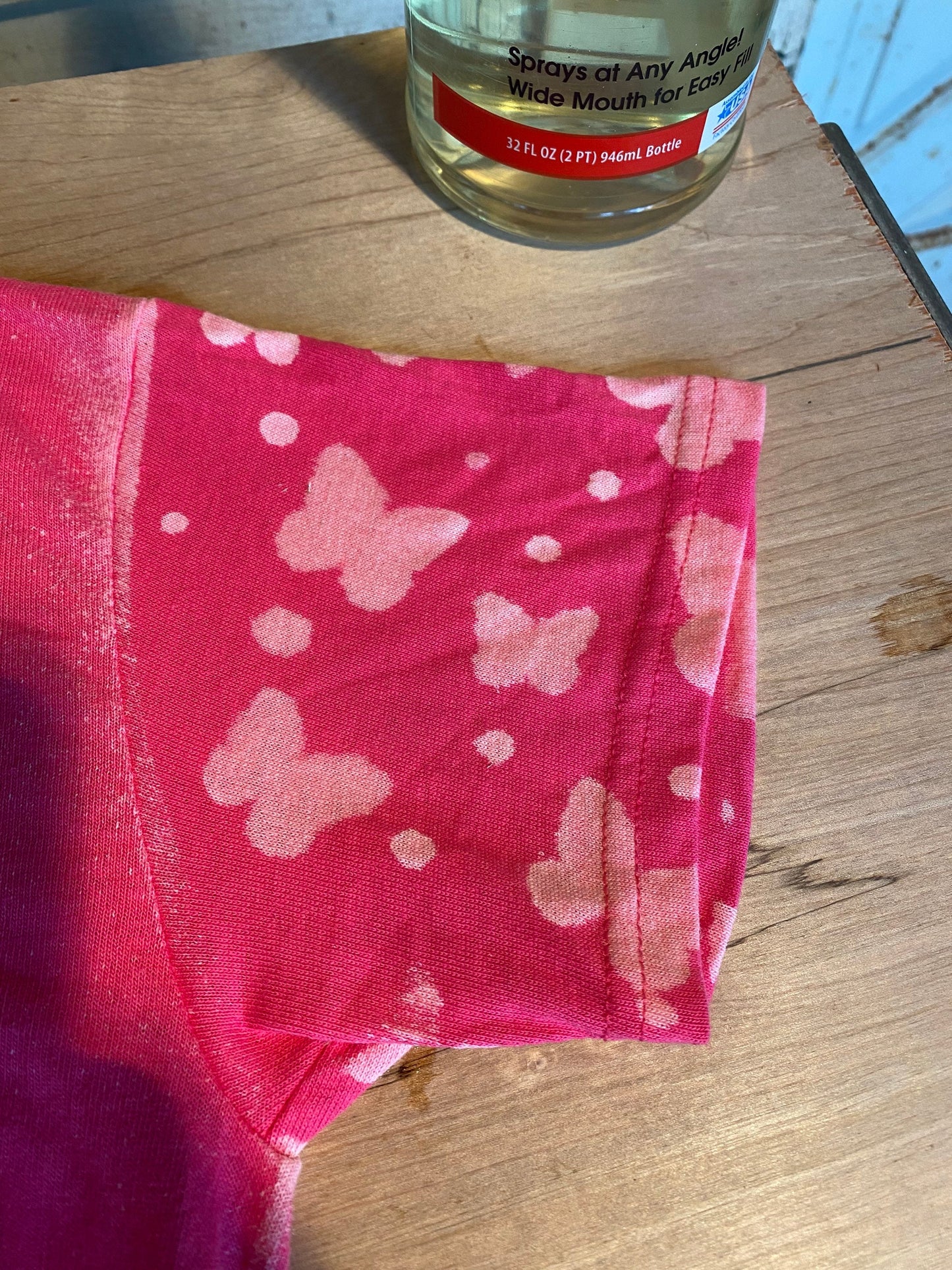 Reusable acrylic bleaching sleeve stencil Butterflies.