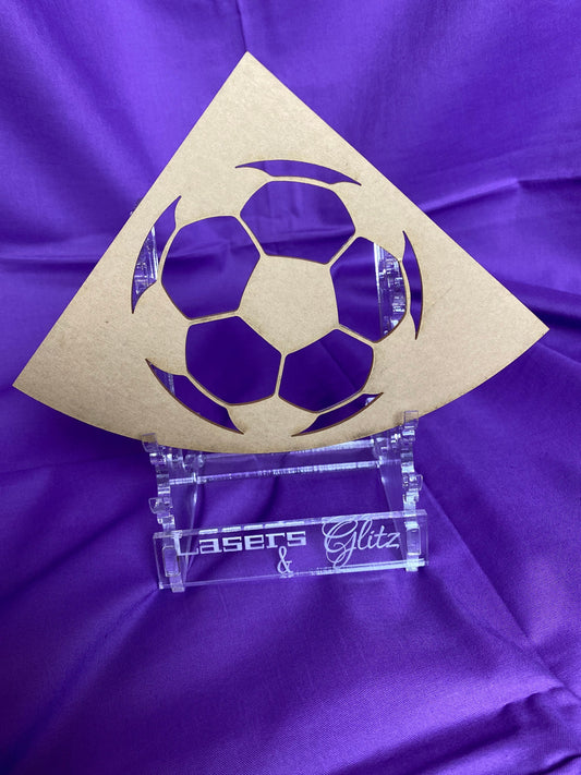 SMALL acrylic bleaching stencil SOCCER BALL