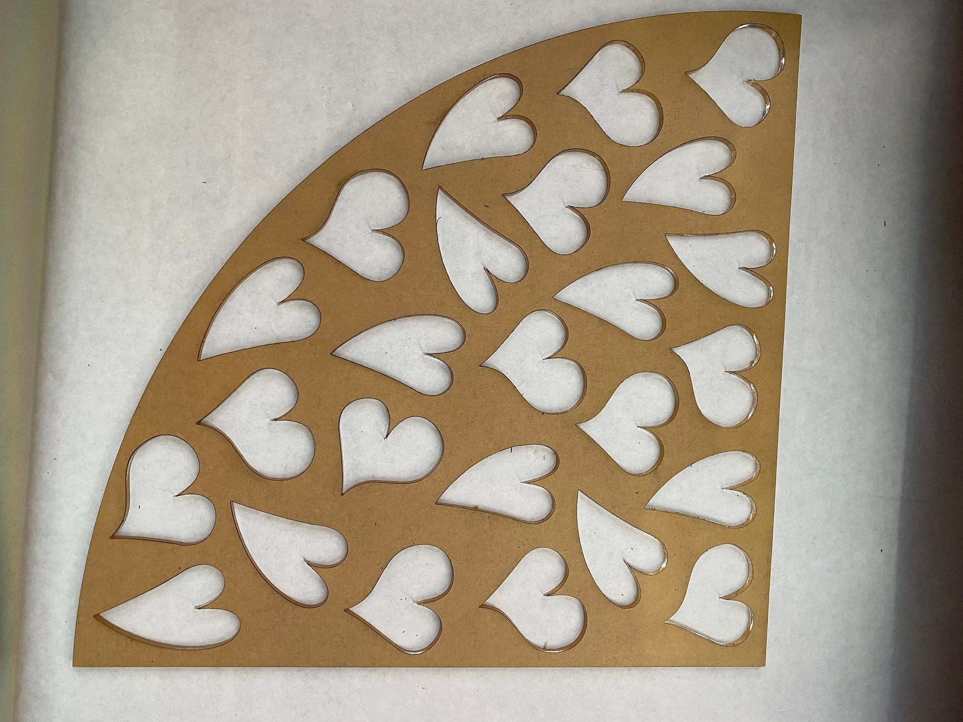 Reusable acrylic bleaching sleeve stencil large tropical leaves