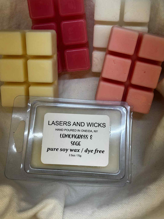 Clam Shell Wax Melts - Lemongrass & Sage