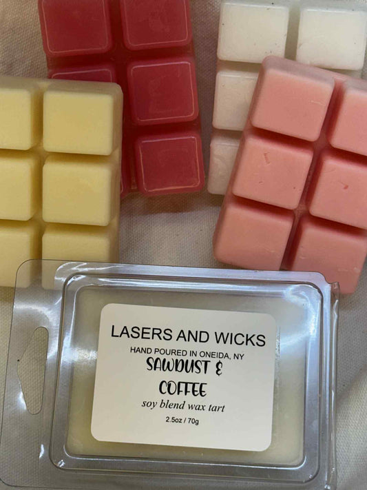 Clam Shell Wax Melts - Sawdust and Coffee